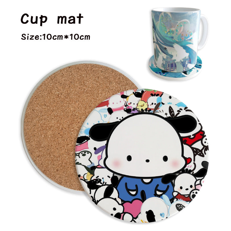 Sanr.io Cute Cartoon Heat-Resistant Coaster