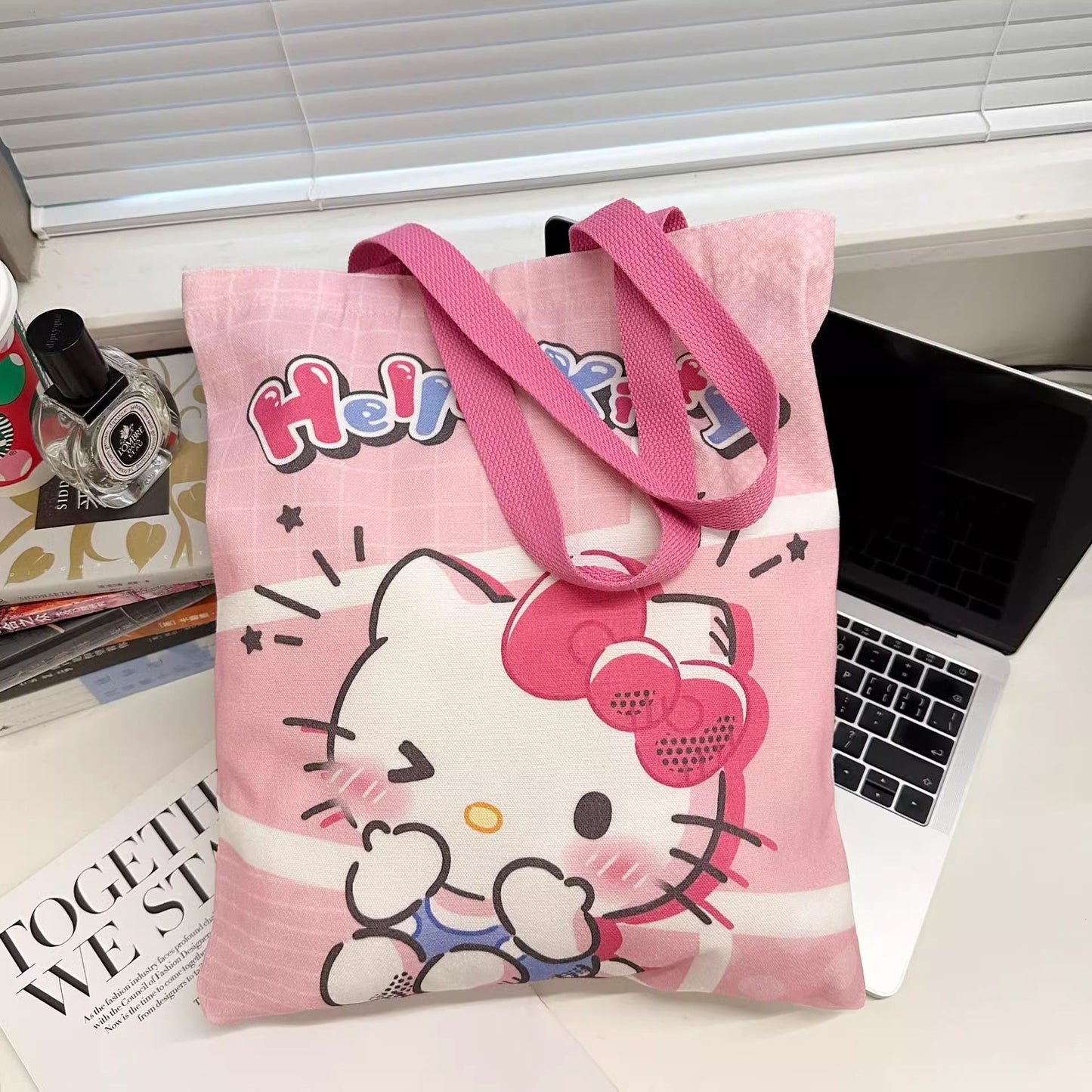 Sanr.io Cute Cartoon Canvas Tote Bag