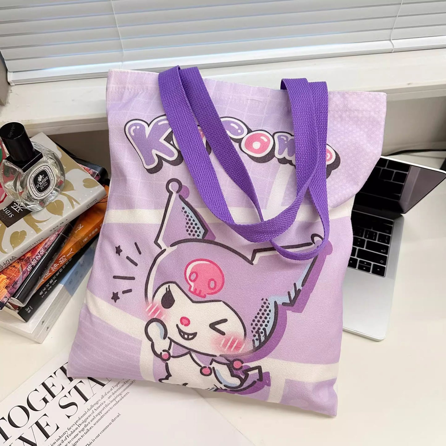 Sanr.io Cute Cartoon Canvas Tote Bag