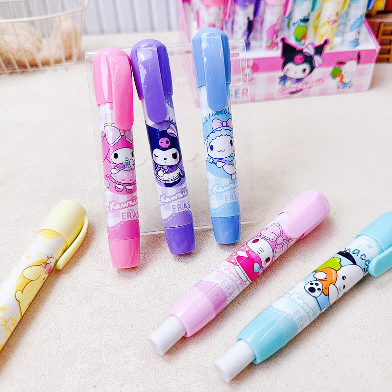 Sanr.io Cute Push-Up Eraser Pen