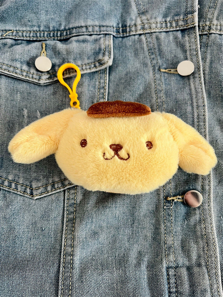 Sanri.o Cute Plush Mini Coin Purse Earbud Bag