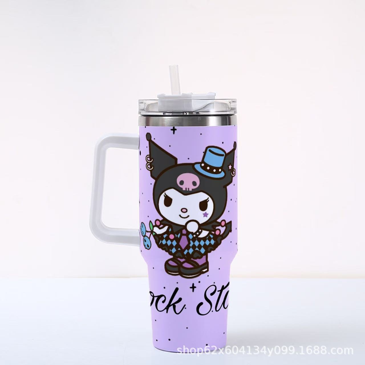 San.rio Cute Kawaii 40oz Stainless Steel Travel Tumbler with Handle