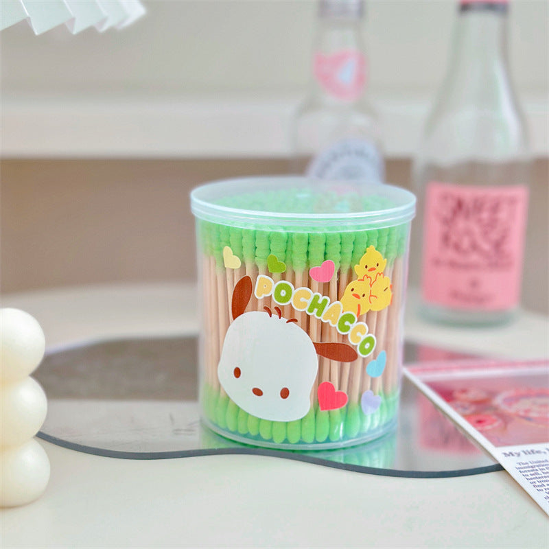 Sanri.o Cute Cotton Swabs for Daily Use
