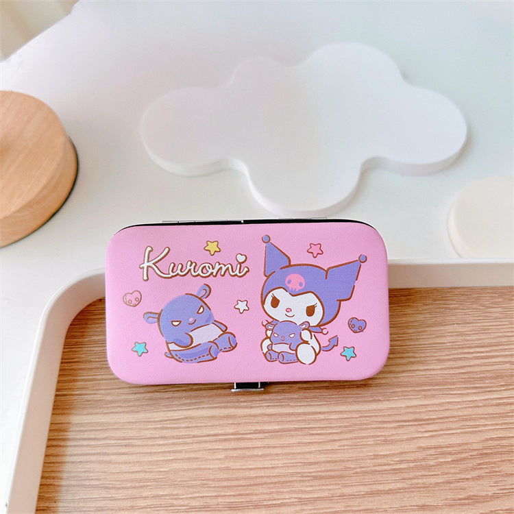 7-Piece Nail Clipper Manicure Set with PU Case