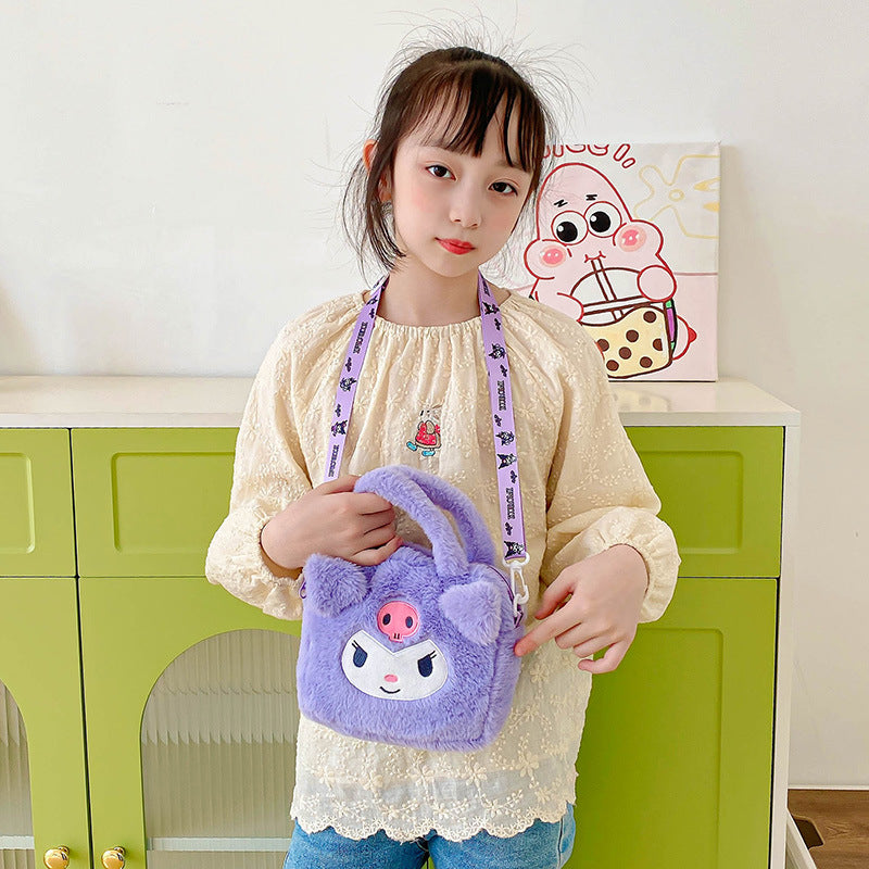 Sanri.o Cute Plush Handheld Doll Makeup Bag