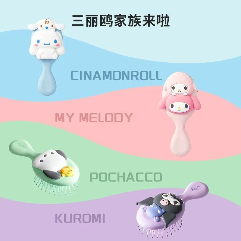 Sanr.io Cute Kawaii Cushion Massage Hair Brush