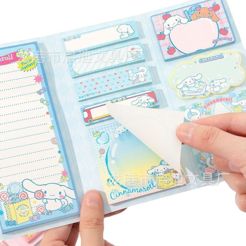 S.anrio Cute Tri-Fold Memo Pad for Journaling