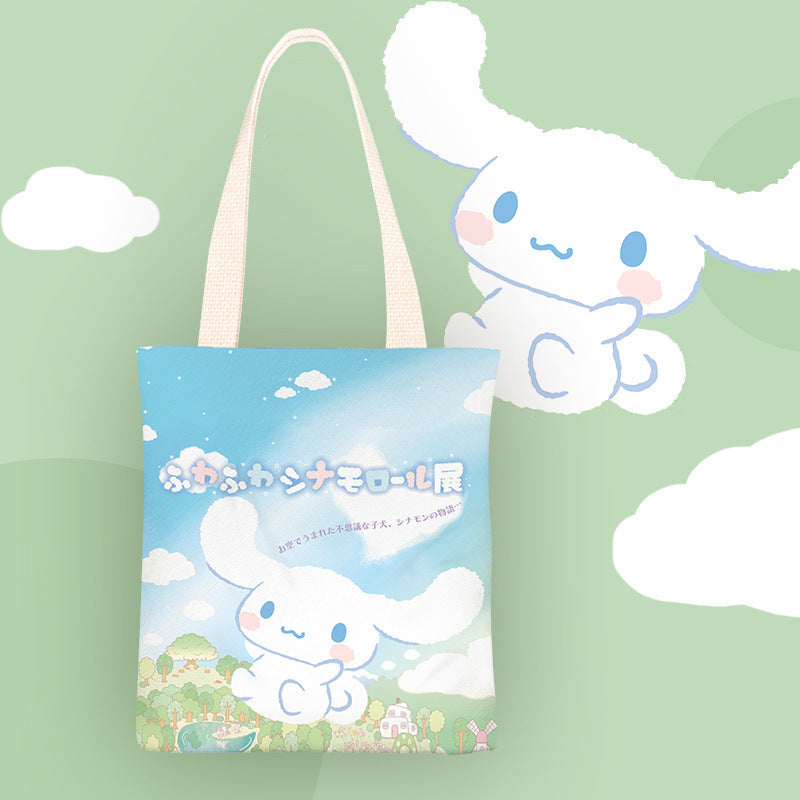 Cinnamo.roll  Cute Cartoon Canvas Shoulder Bag