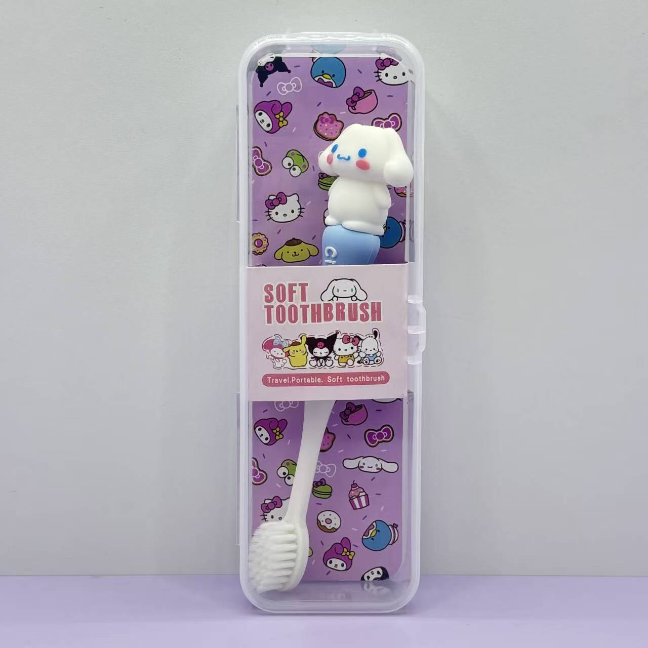 Sa.nrio Soft Bristle Toothbrush with Clear Case
