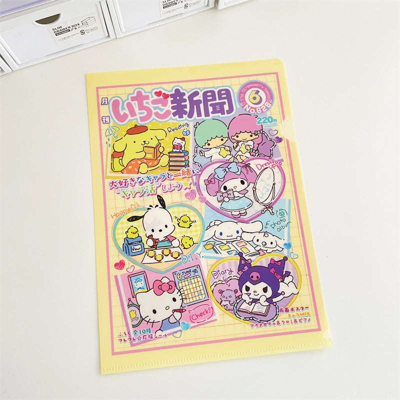 Sanri.o A4 Student Test Paper File Folder