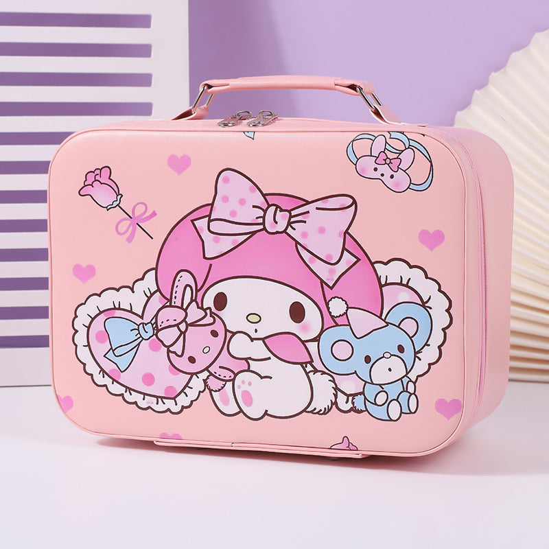 S.anrio Large-Capacity Portable Makeup Case
