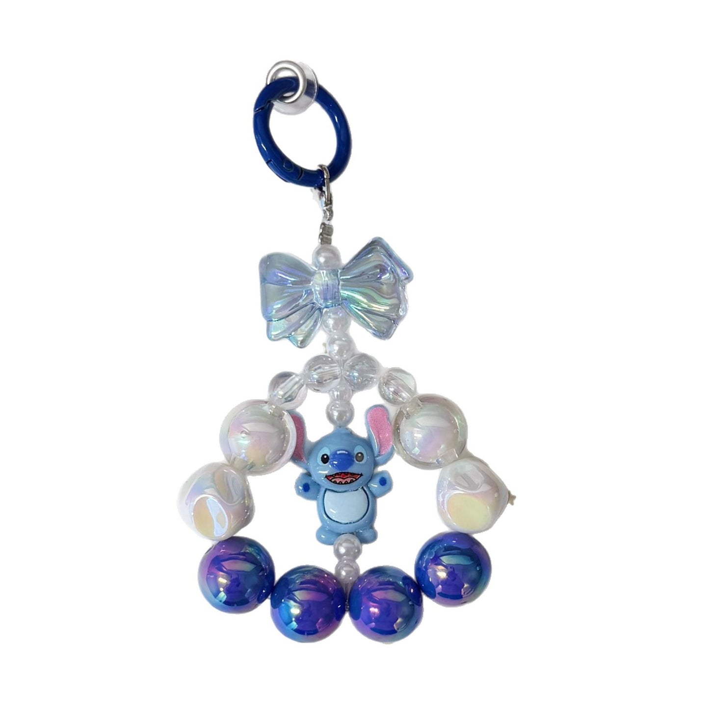 Cute Beaded Phone Charm Keychain