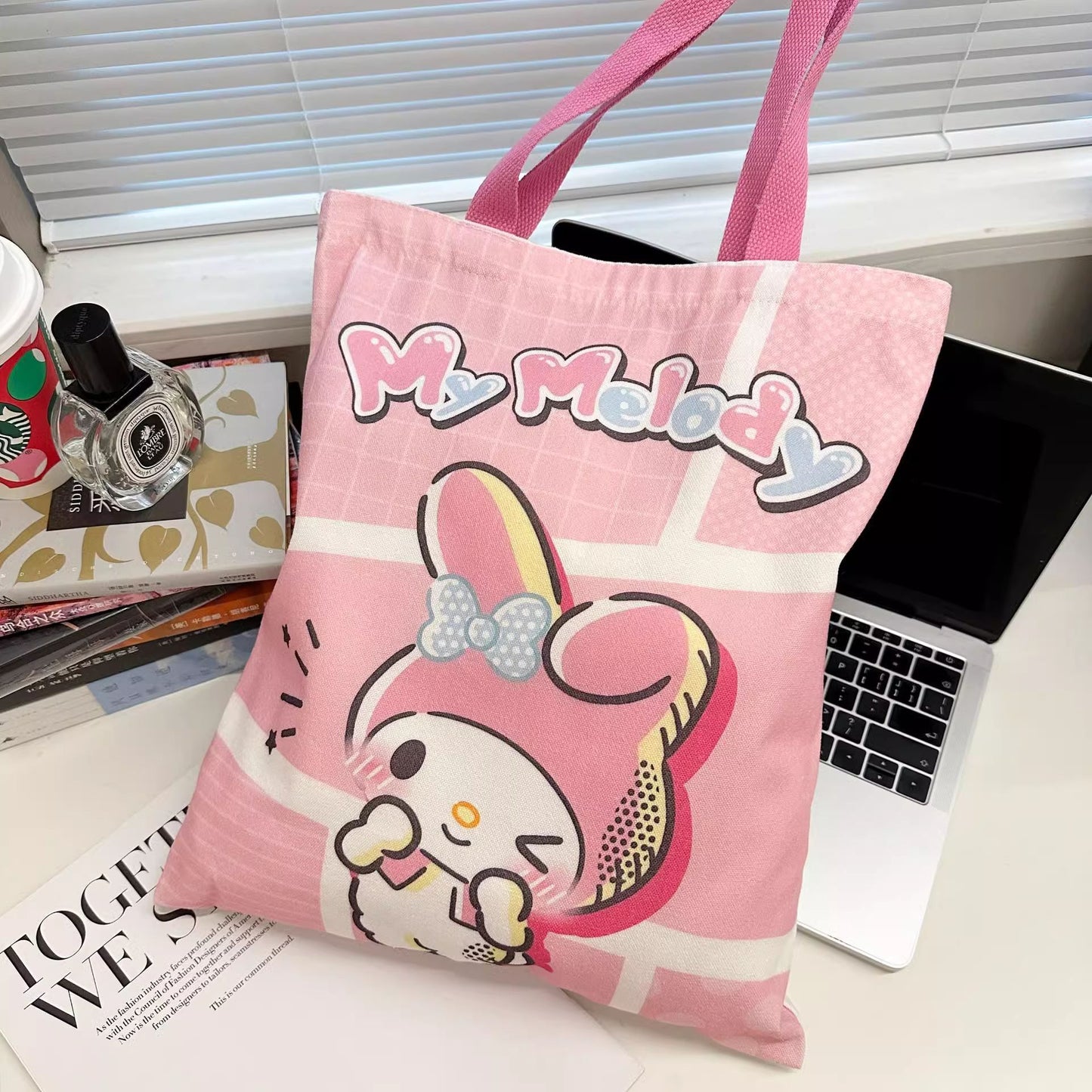 Sanr.io Cute Cartoon Canvas Tote Bag