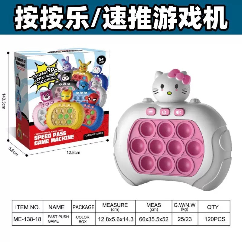 Pop It Push Game Console Toy