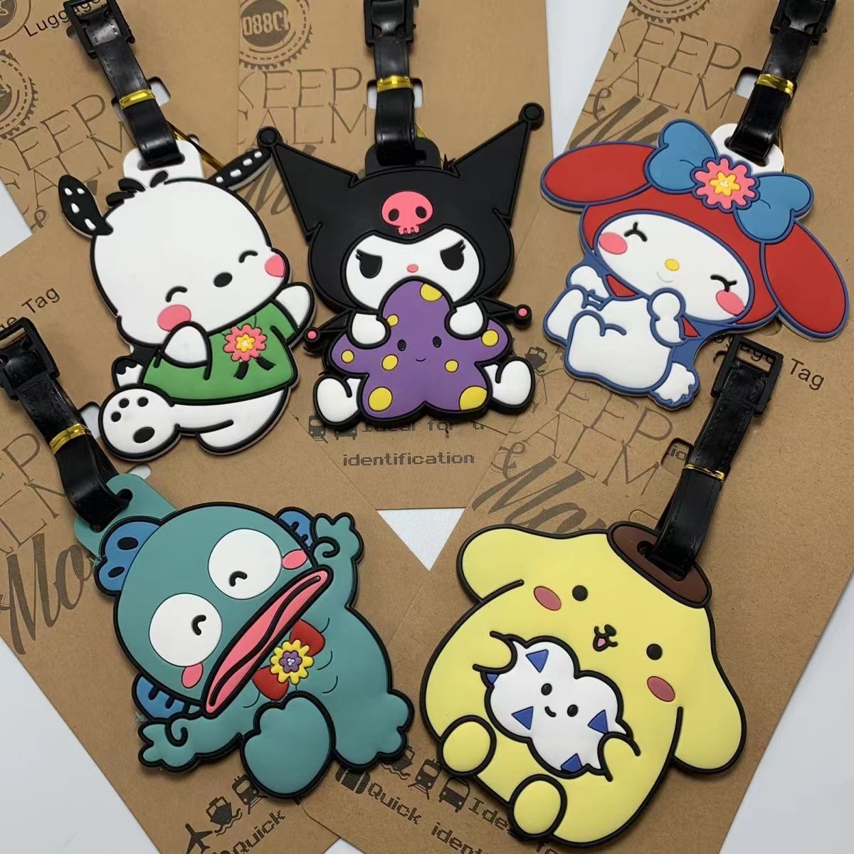Sanr.io Cute Boarding Pass Keychain Charm