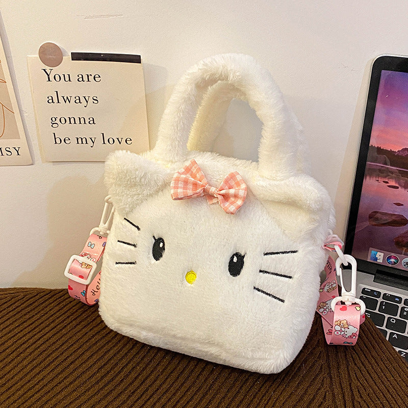 Sanri.o Cute Plush Handheld Doll Makeup Bag