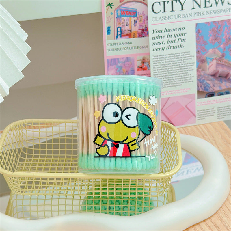 Sanri.o Cute Cotton Swabs for Daily Use