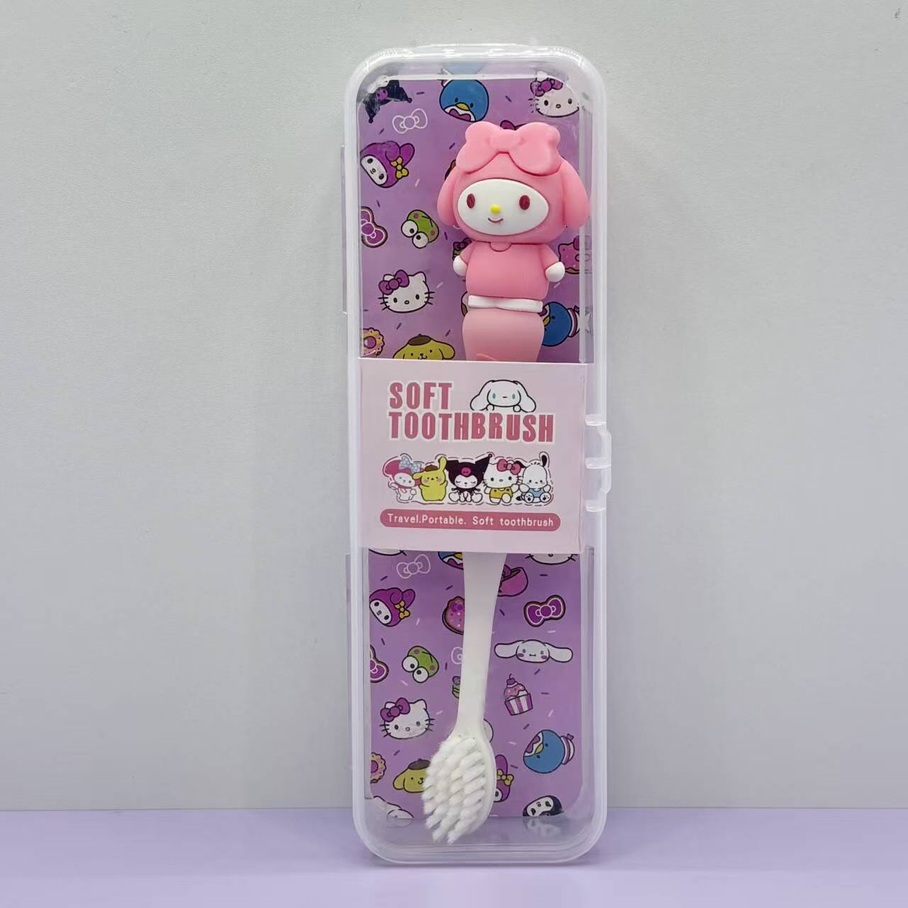 Sa.nrio Soft Bristle Toothbrush with Clear Case