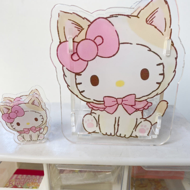 San.rio Cute Acrylic Pen Holder Desk Organizer