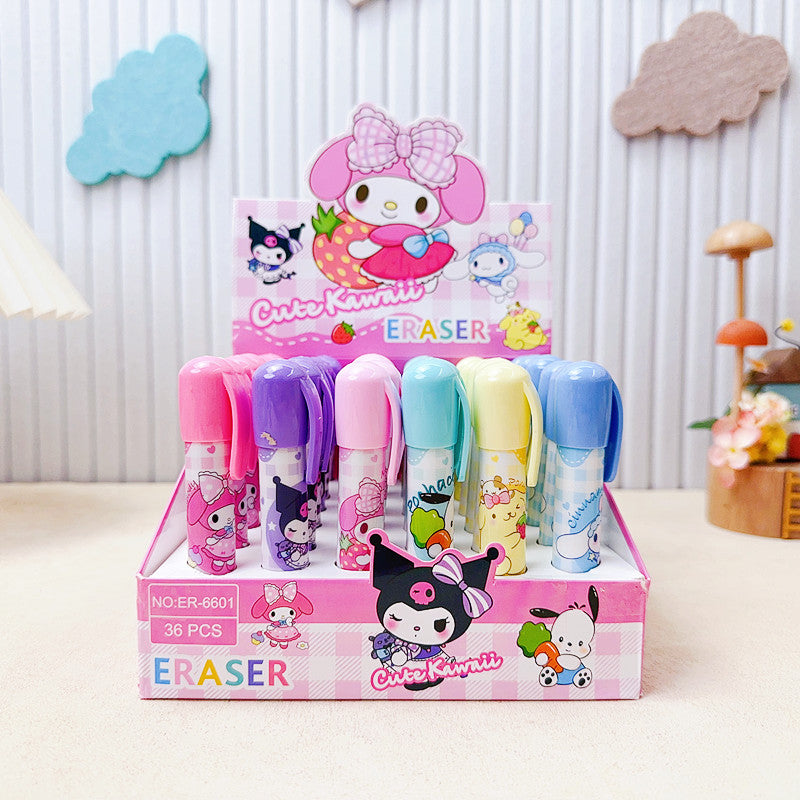 Sanr.io Cute Push-Up Eraser Pen