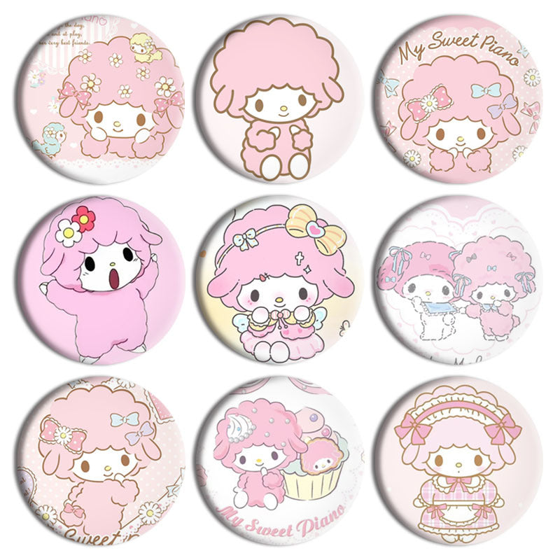 paino Cute Anime Button Pins Badge
