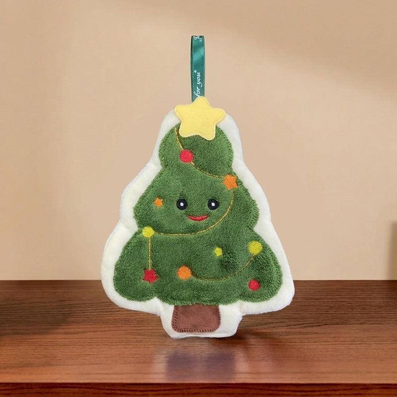 Cute Cartoon Christmas Hand Towel