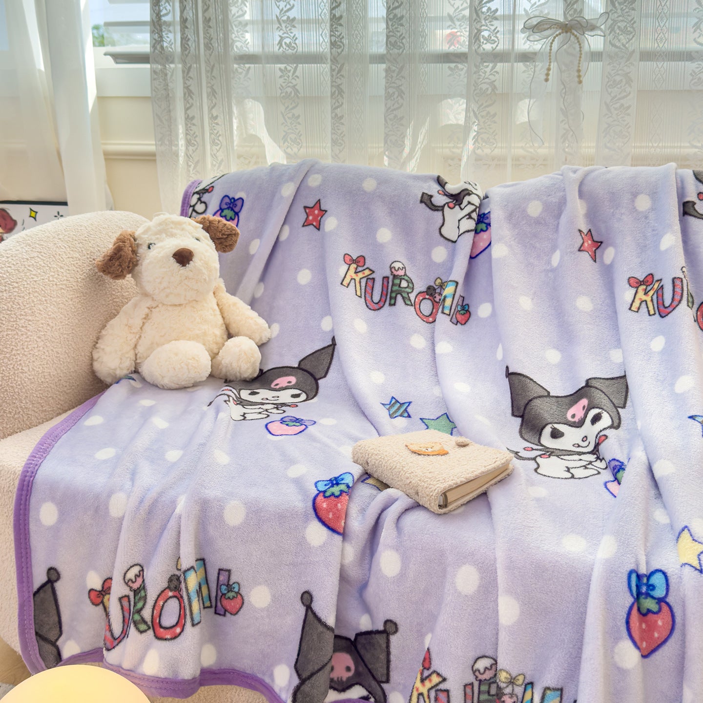 Cartoon S.anrio Double-Sided Fleece Blanket