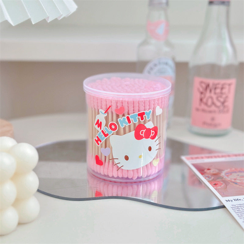 Sanri.o Cute Cotton Swabs for Daily Use
