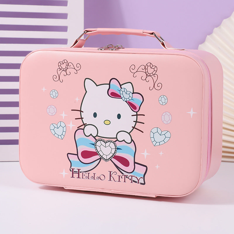 S.anrio Large-Capacity Portable Makeup Case