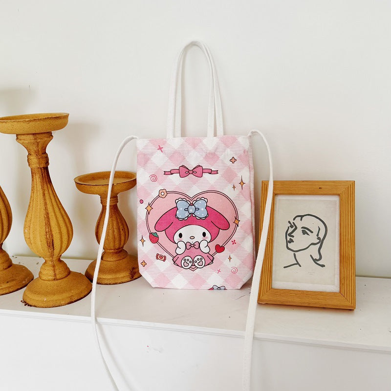Sanri.o Casual Canvas Crossbody Bag