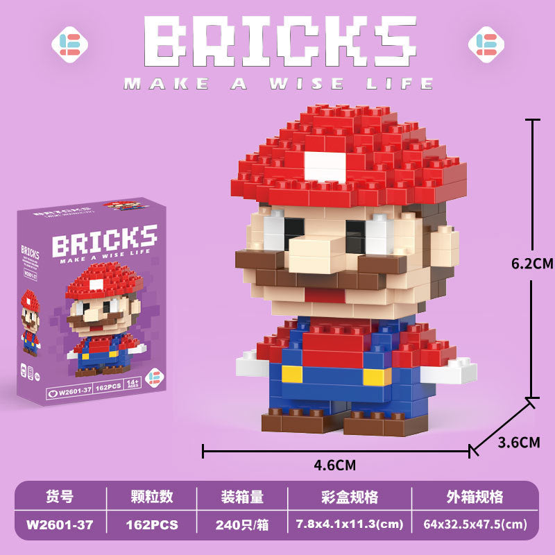 Cute Cartoon Building Block Figure Toy