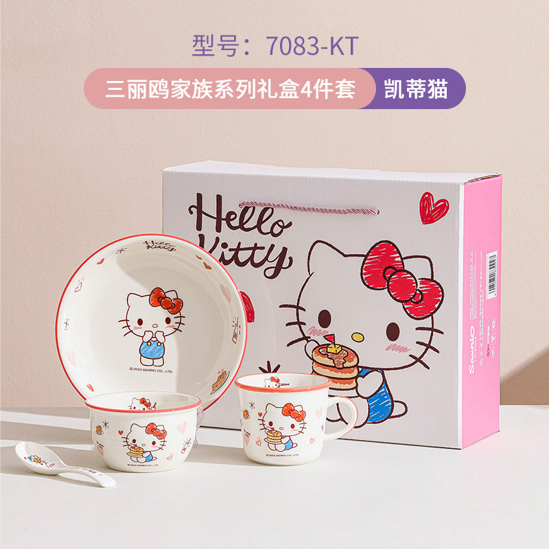 Sa.nrio Cute Dinnerware Set