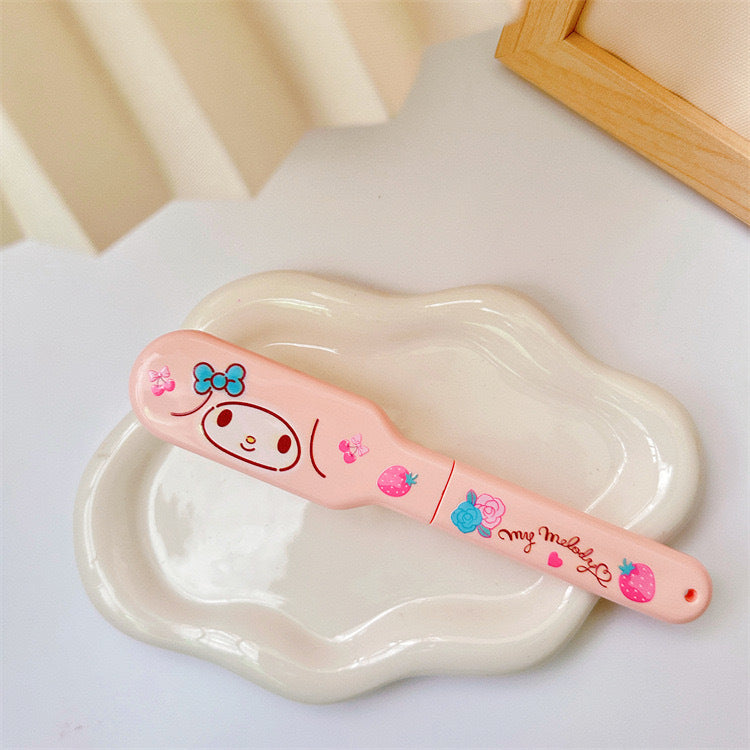 Cute Foldable Storage Hair Comb Easy to Carry