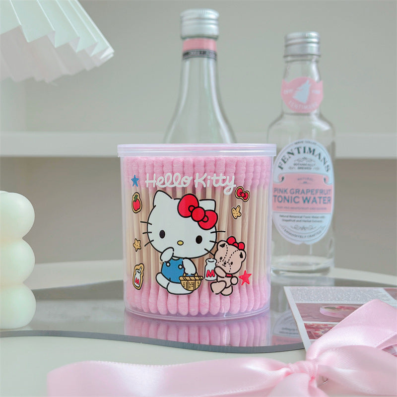 Sanri.o Cute Cotton Swabs for Daily Use