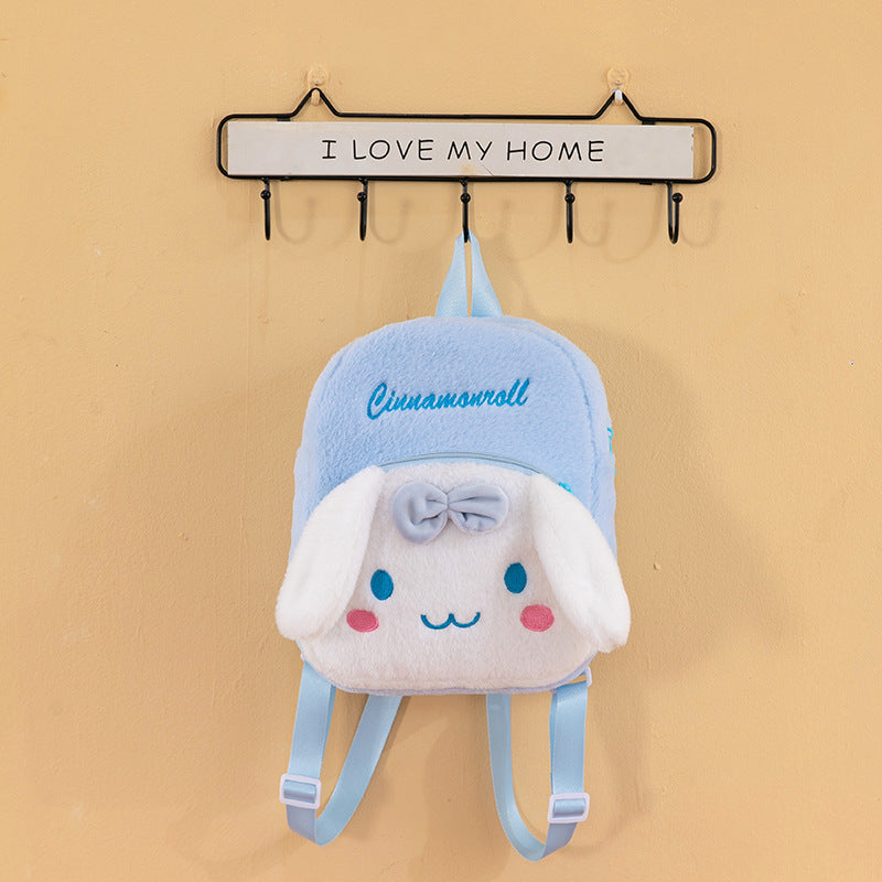 Sanr.io Cute Cartoon Large Capacity Plush Backpack
