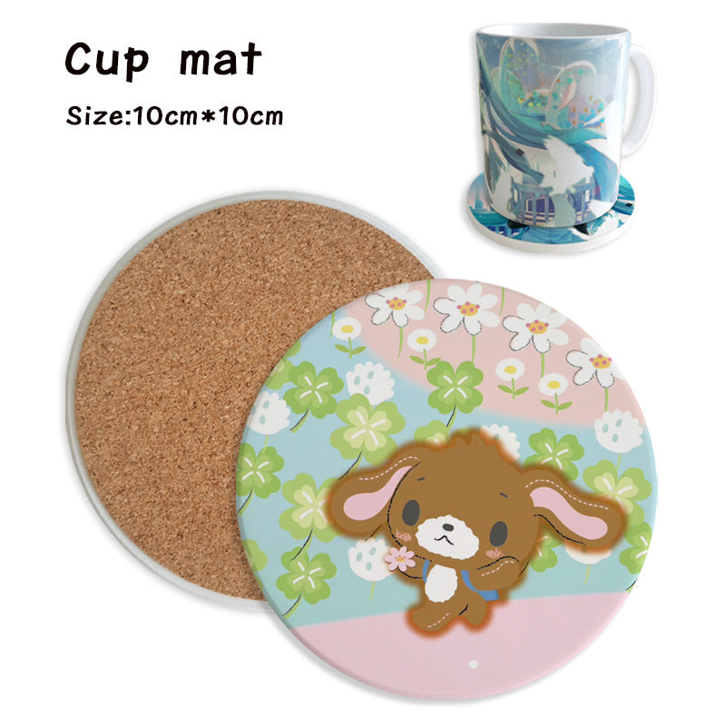 Sanr.io Cute Cartoon Heat-Resistant Coaster