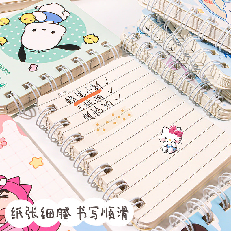 SANRI.O Cute A7 Cartoon Spiral Notebook