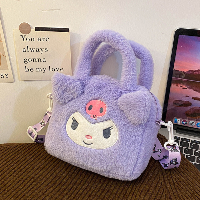 Sanri.o Cute Plush Handheld Doll Makeup Bag