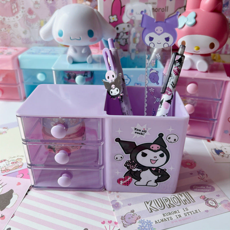 Sanri.o Desk Organizer with Drawer and Pen Holder