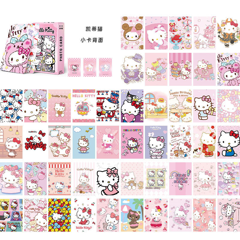Cute Anime Holographic Photo Cards – 50 pcs/Box