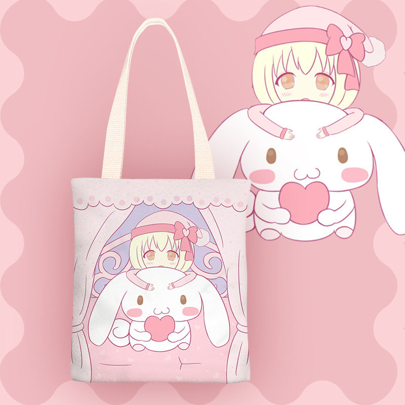 Cinnamo.roll  Cute Cartoon Canvas Shoulder Bag