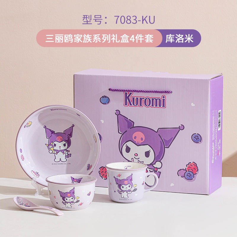 Sa.nrio Cute Dinnerware Set