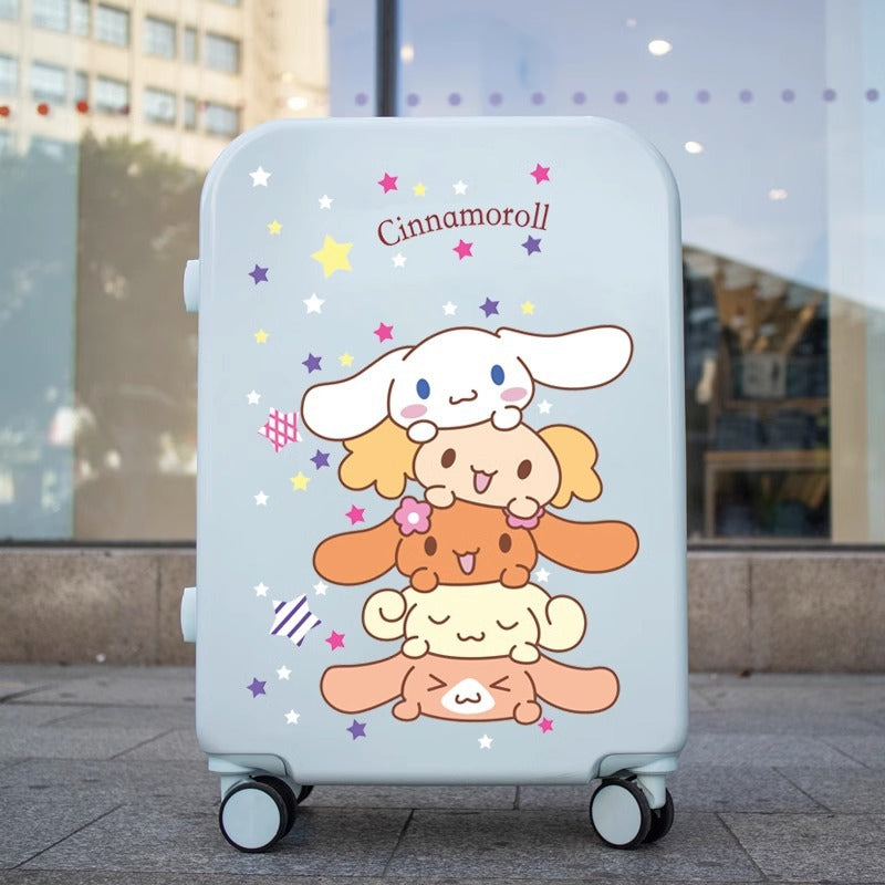 Sanri.o Cinnamor.oll Cute Cartoon 18-Inch Carry-On Suitcase