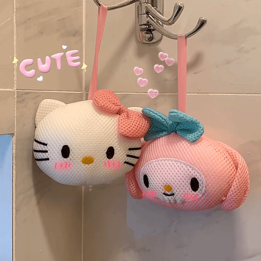 Sanri.o Cute Bath Sponge – Hello Ki.tty and My Melo.dy