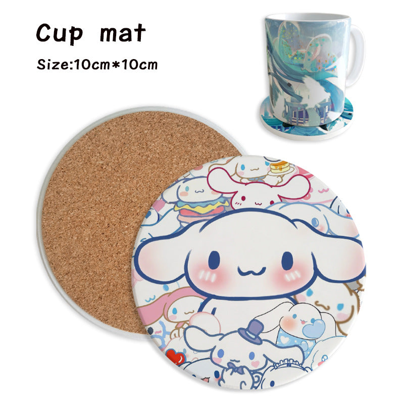 Sanr.io Cute Cartoon Heat-Resistant Coaster