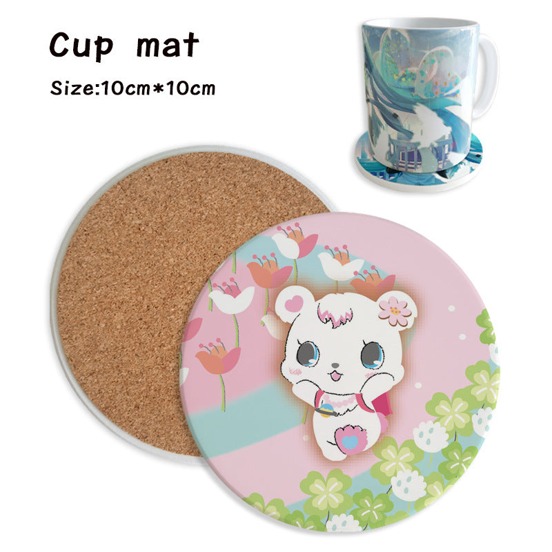 Sanr.io Cute Cartoon Heat-Resistant Coaster