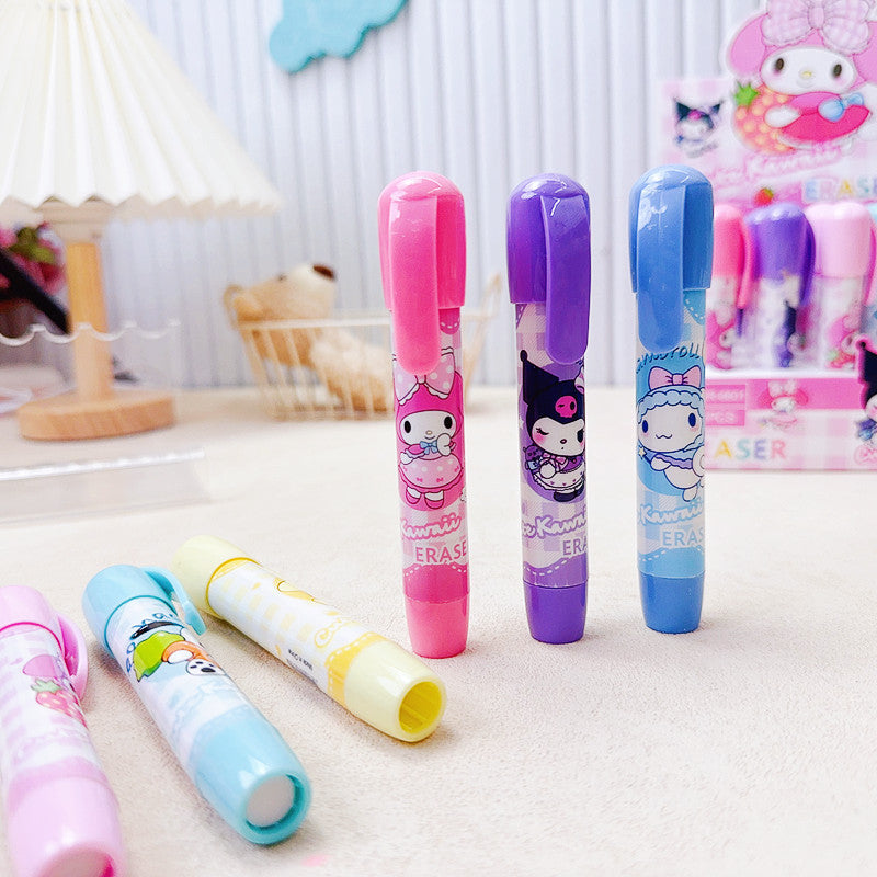 Sanr.io Cute Push-Up Eraser Pen