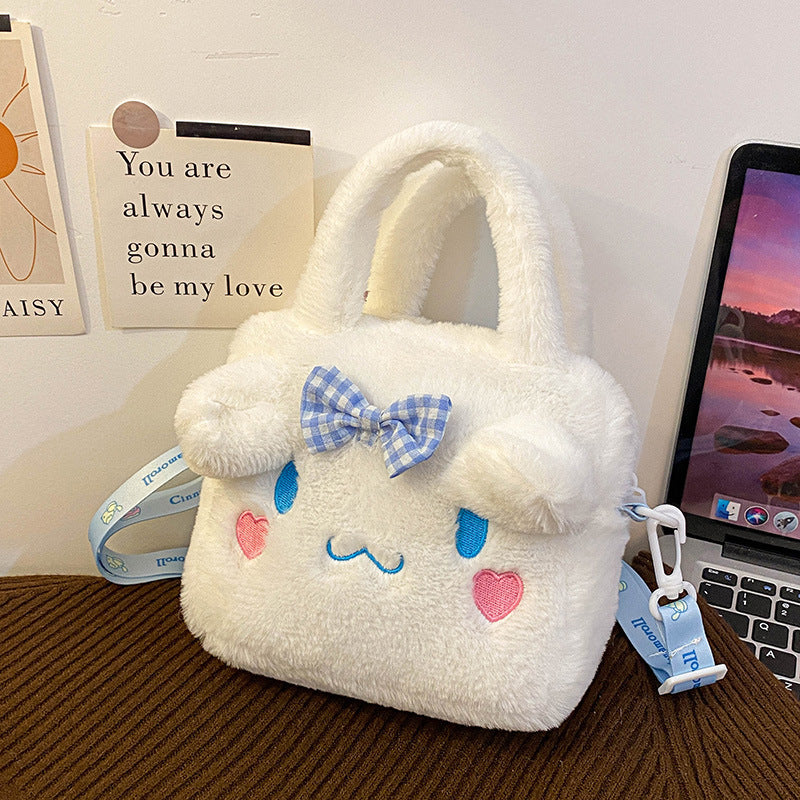 Sanri.o Cute Plush Handheld Doll Makeup Bag