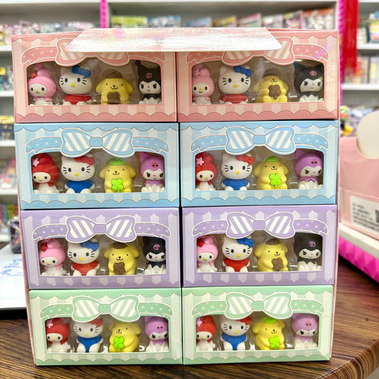 Sanri.o Cute Kawaii Boxed Eraser Set