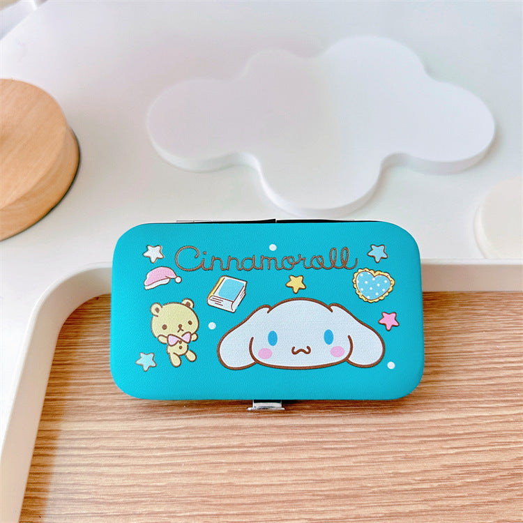 7-Piece Nail Clipper Manicure Set with PU Case